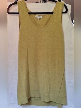 Kinross Cashmere Sweater Tank Womens XL Like New